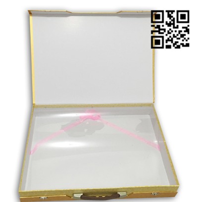TWLP011  Self-made towel box  order fashion towel box  two bath towel package  self-order towel box  towel box manufacturer back view